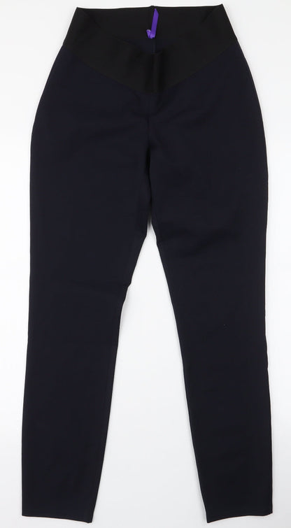 Womens UK Size 10 Preworn Slim Fit  Blue Trousers