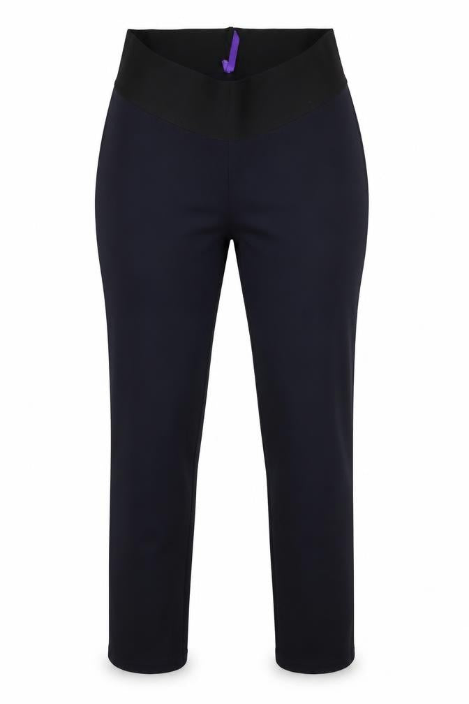 Womens UK Size 10 Preworn Slim Fit  Blue Trousers