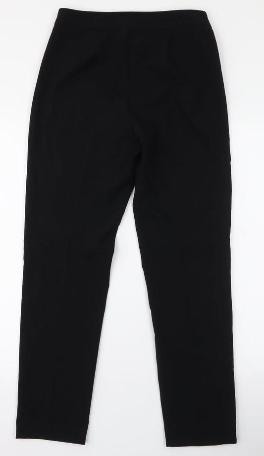 Marks and Spencer Womens Black  Polyester Trousers  Size 29 in L27.5 in Regular Zip