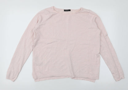 Womens UK Size S Mango Pink Pullover Jumper
