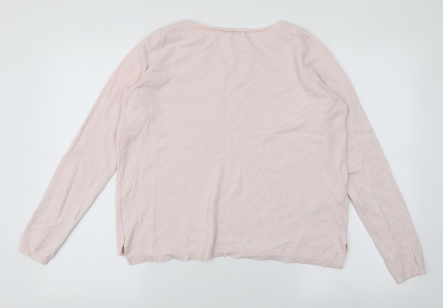 Womens UK Size S Mango Pink Pullover Jumper