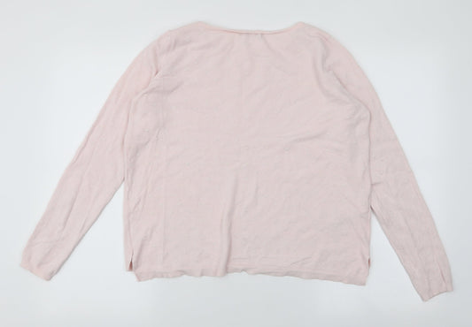 Womens UK Size S Mango Pink Pullover Jumper