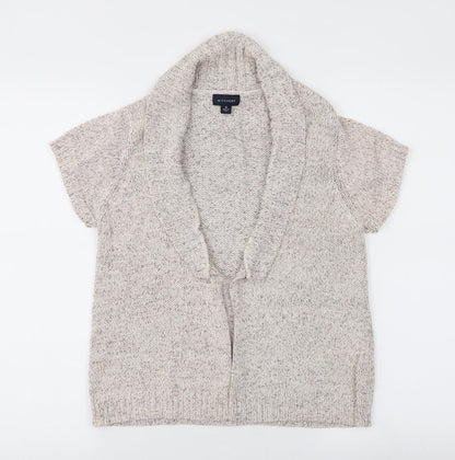 Witchery Womens Beige V-Neck  Acrylic Cardigan Jumper Size M