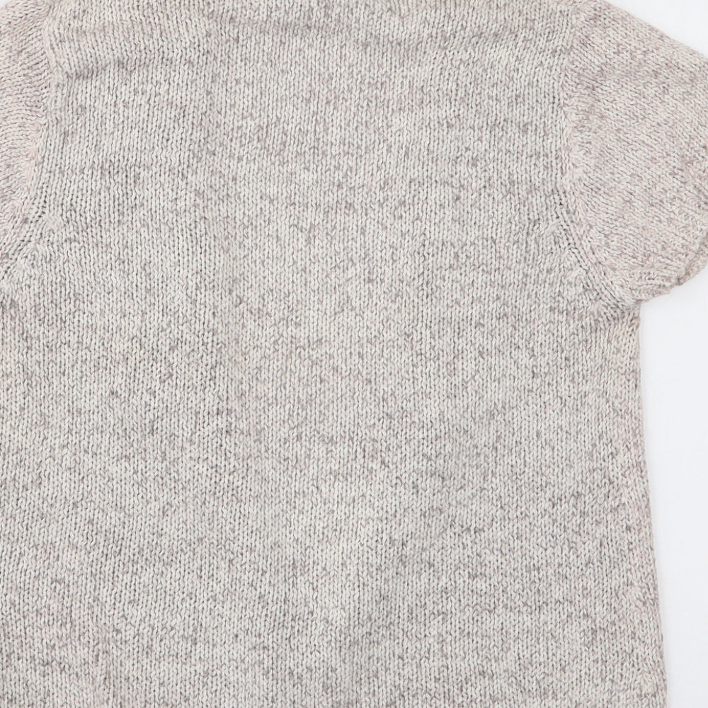 Witchery Womens Beige V-Neck  Acrylic Cardigan Jumper Size M