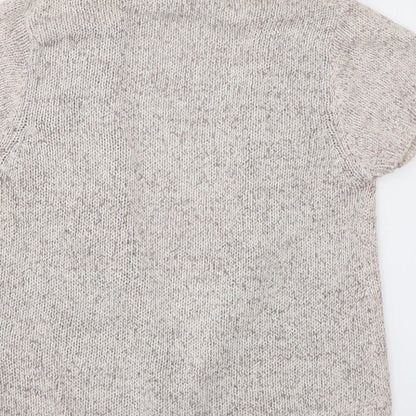 Witchery Womens Beige V-Neck  Acrylic Cardigan Jumper Size M