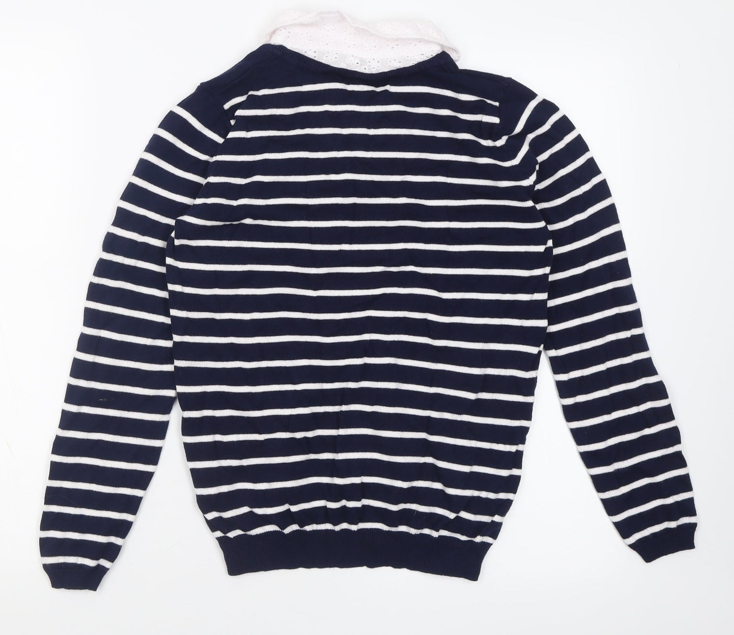 Womens UK Size 8 bonmarch Blue Pullover Jumper