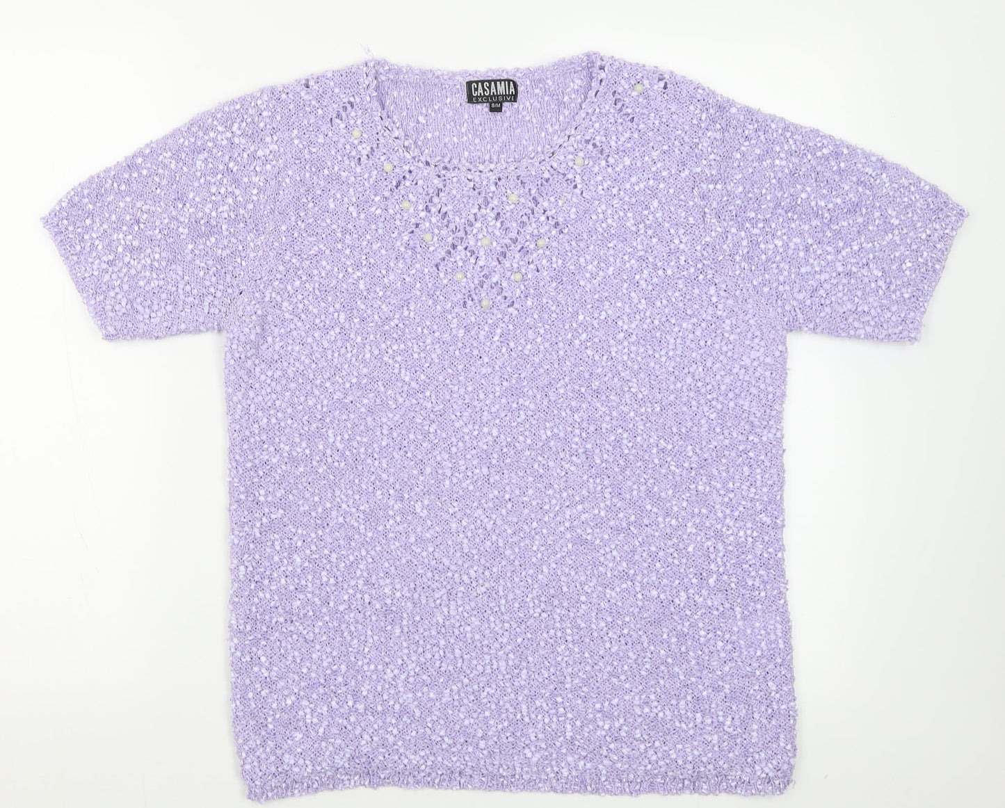 Womens UK Size S Casamia Purple Pullover Jumper