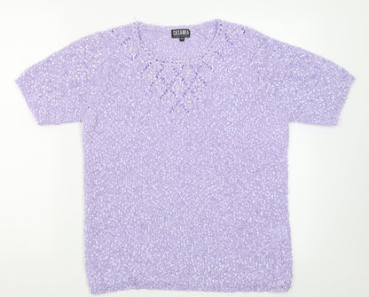 Womens UK Size S Casamia Purple Pullover Jumper