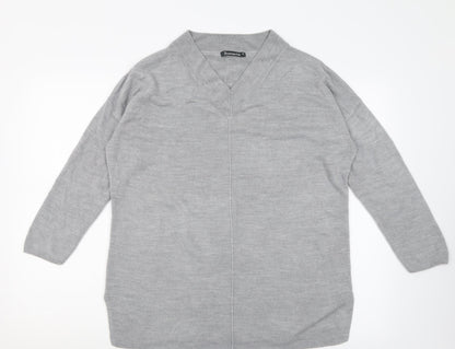 Womens UK Size M Bonmarché Grey Pullover Jumper