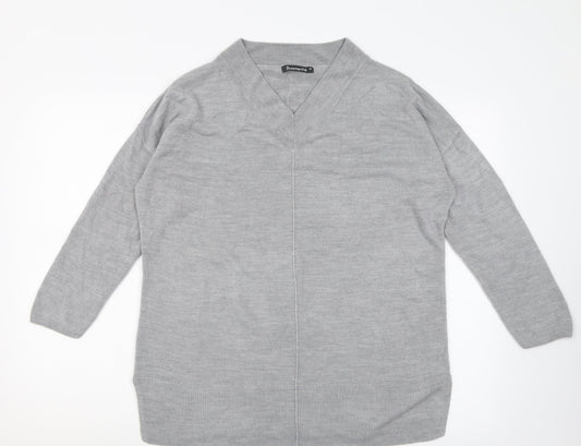 Womens UK Size M Bonmarché Grey Pullover Jumper