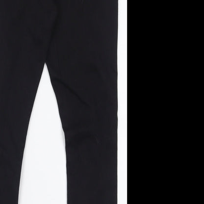 Boohoo Womens Black  Cotton Skinny Jeans Size 14 L27 in Regular Button