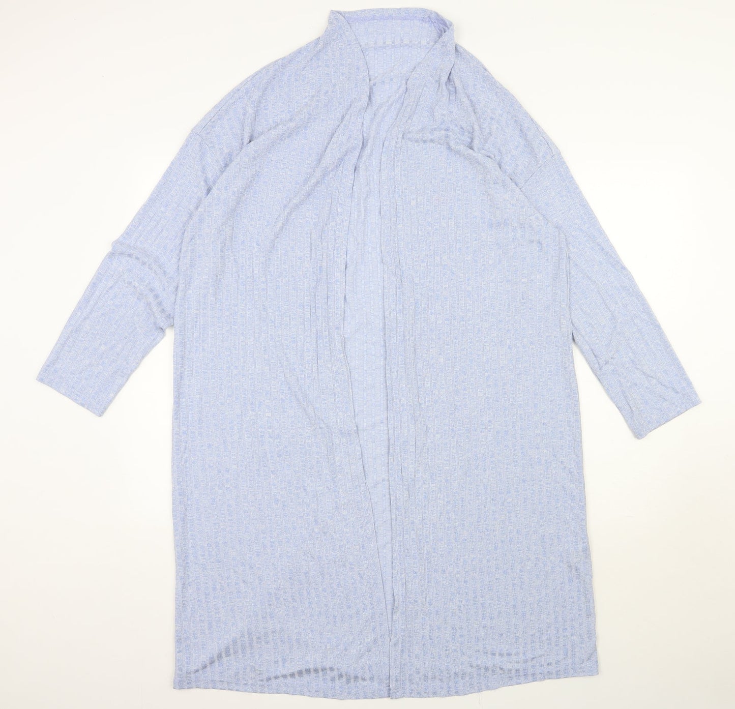 SheIn Womens Blue V-Neck  Viscose Cardigan Jumper Size S