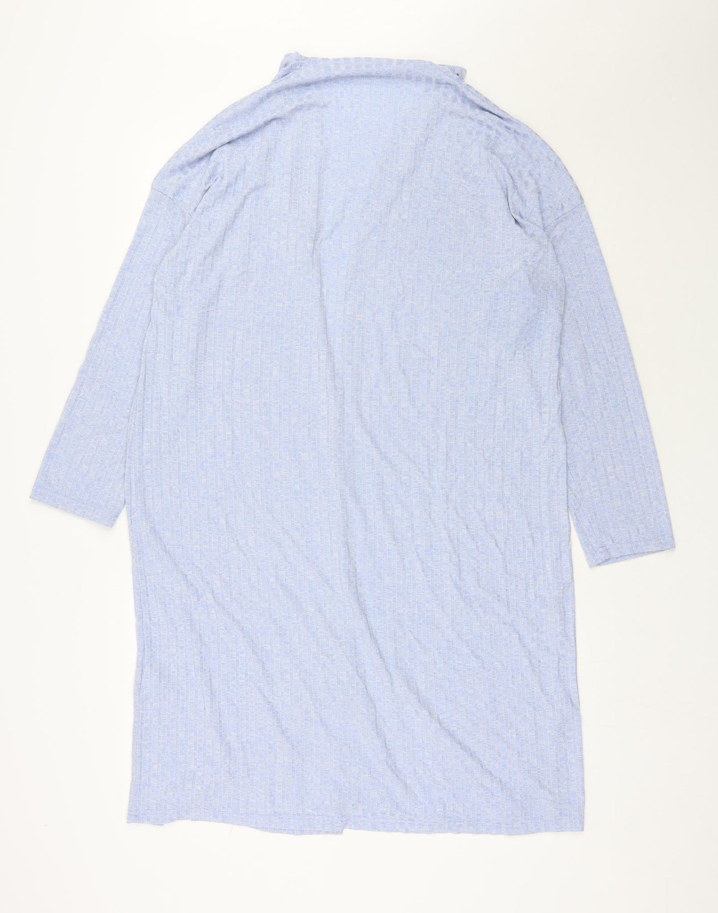 SheIn Womens Blue V-Neck  Viscose Cardigan Jumper Size S