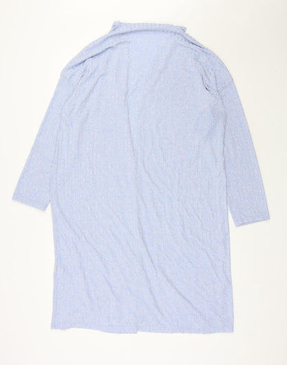 SheIn Womens Blue V-Neck  Viscose Cardigan Jumper Size S