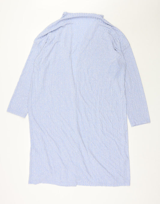 SheIn Womens Blue V-Neck  Viscose Cardigan Jumper Size S