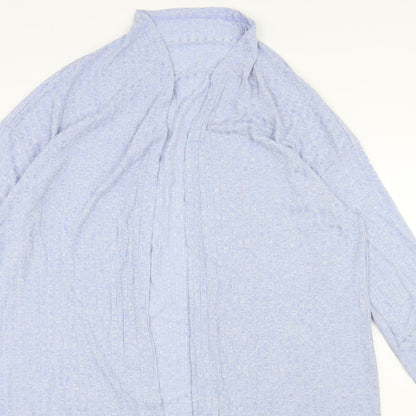 SheIn Womens Blue V-Neck  Viscose Cardigan Jumper Size S