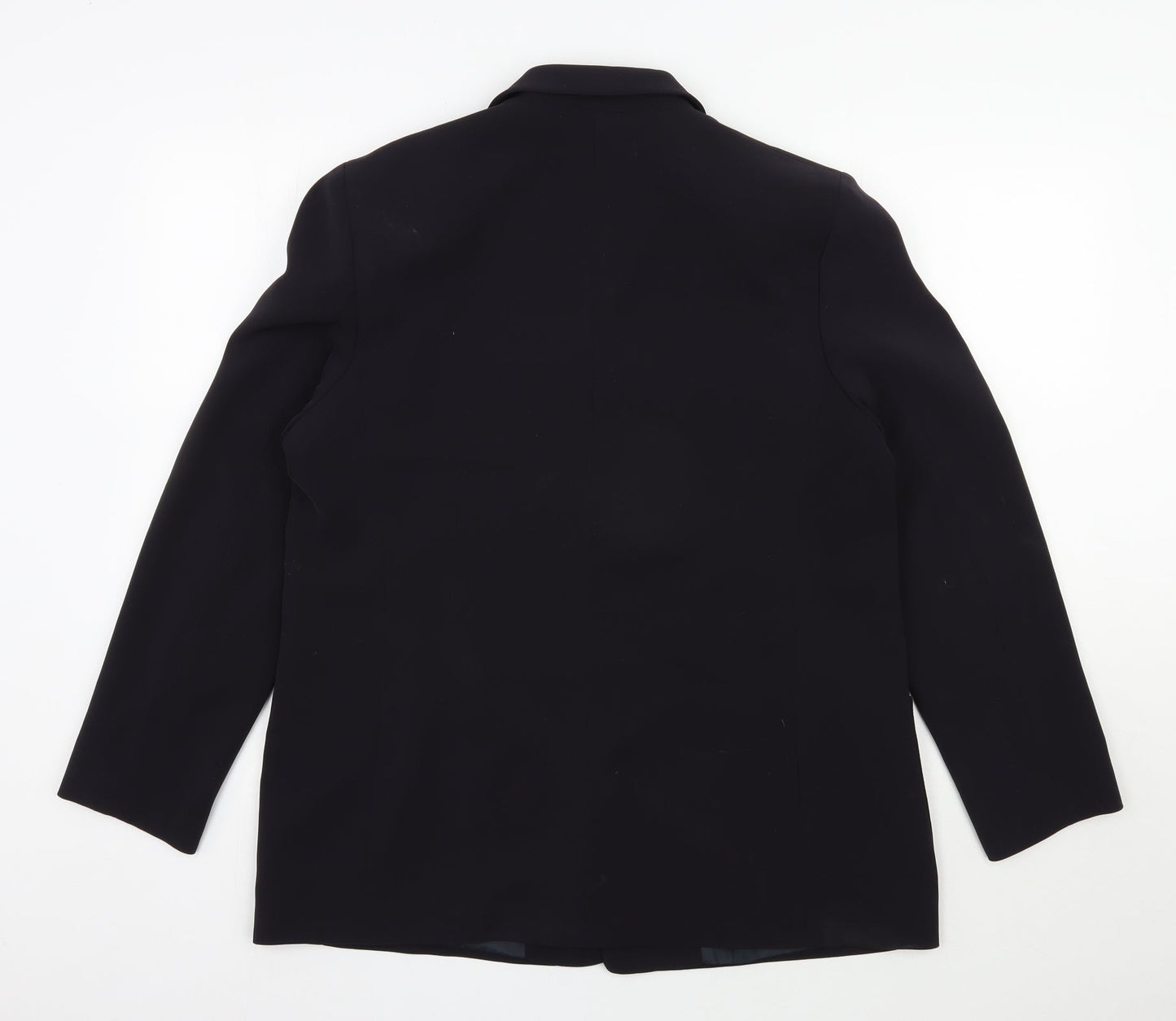 Marks and Spencer Womens Black  Polyester Jacket Blazer Size 16
