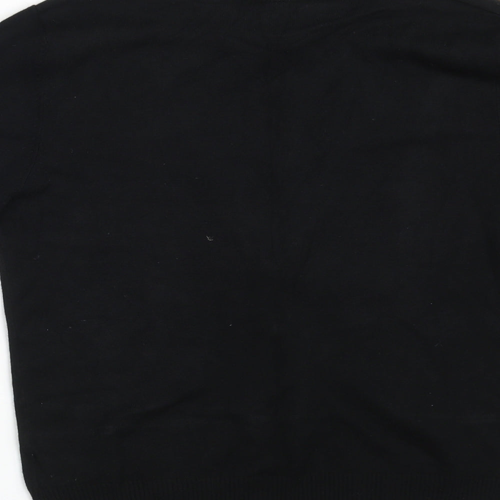 Womens UK Size 12 Preworn Black Cardigan Jumper