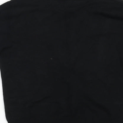 Womens UK Size 12 Preworn Black Cardigan Jumper