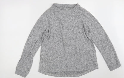 Primark Womens Grey Round Neck  Polyester Pullover Jumper Size 10   - Size 10-12