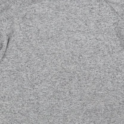 Primark Womens Grey Round Neck  Polyester Pullover Jumper Size 10   - Size 10-12