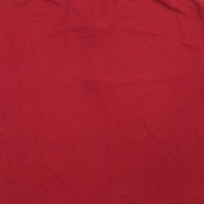 Leisurewear Mens Red  Polyester  Polo Size XL Collared Button