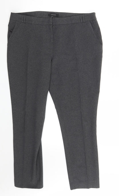 Womens UK Size 16 Atmosphere Regular Fit Chino Grey Trousers