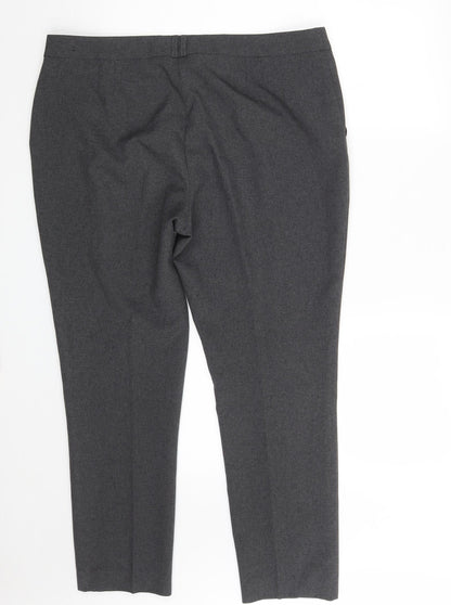 Womens UK Size 16 Atmosphere Regular Fit Chino Grey Trousers