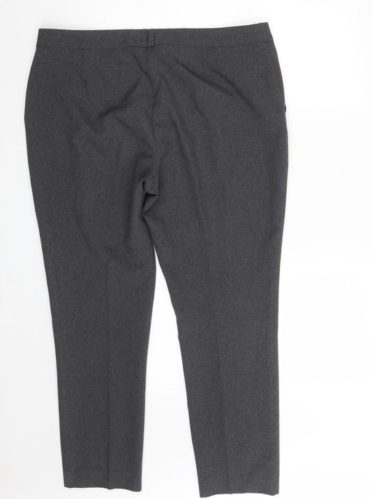 Womens UK Size 16 Atmosphere Regular Fit Chino Grey Trousers