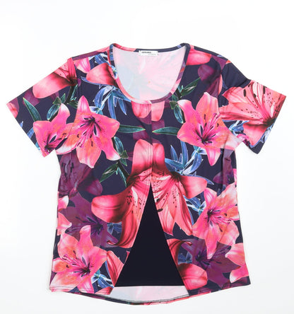 Womens UK Size 12 GERARD Multicoloured Basic T-Shirt