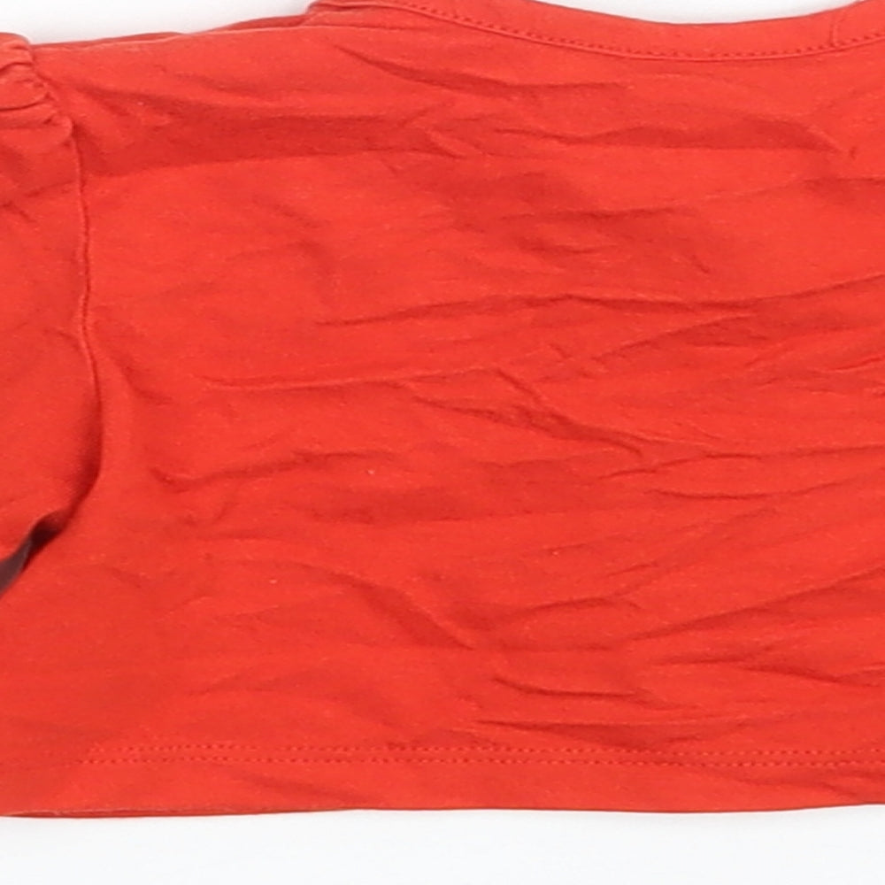 Matalan Girls Red  100% Cotton Cardigan Jumper One Size  Button