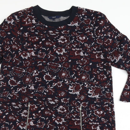 NEXT Womens Blue  Polyester A-Line  Size 12  Round Neck Pullover - Bell Sleeve