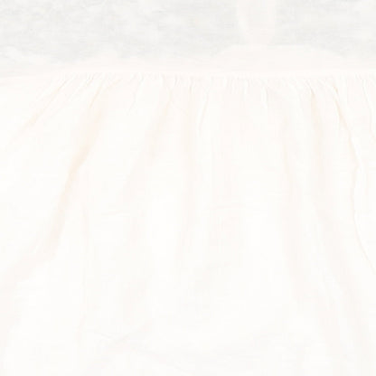 He Loves Me He Loves Me Not Womens Ivory  Viscose Basic Blouse Size S Round Neck