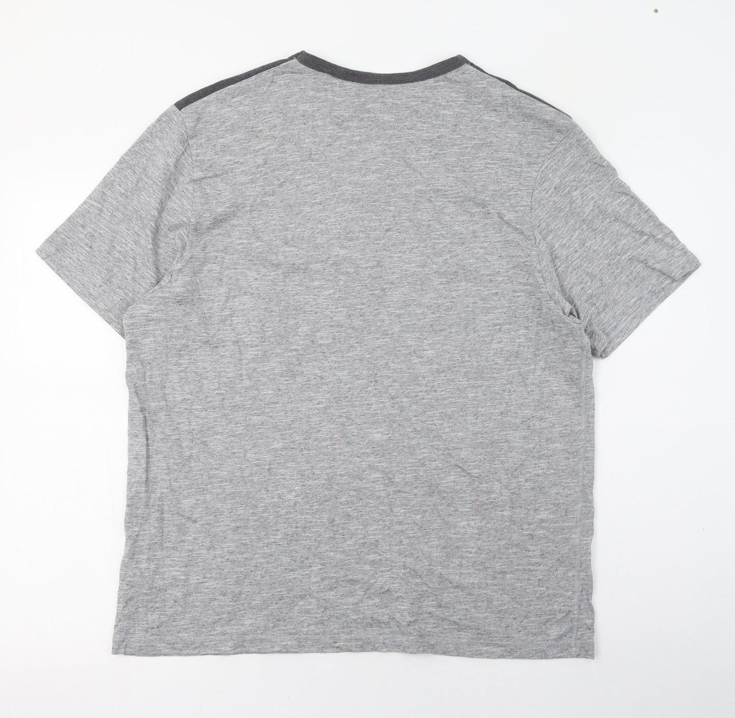 Matalan Mens Grey  Cotton  T-Shirt Size XL Round Neck  - Loungewear