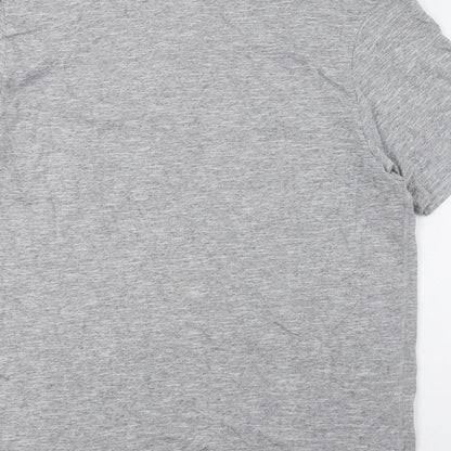 Matalan Mens Grey  Cotton  T-Shirt Size XL Round Neck  - Loungewear