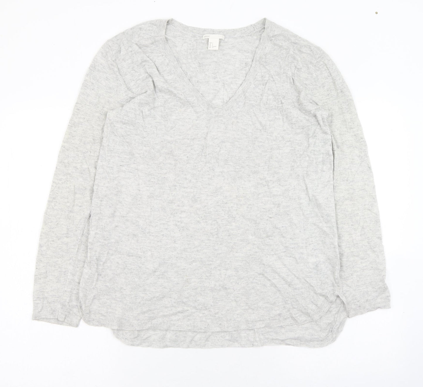 Womens UK Size 6 H&M Grey Cardigan Jumper