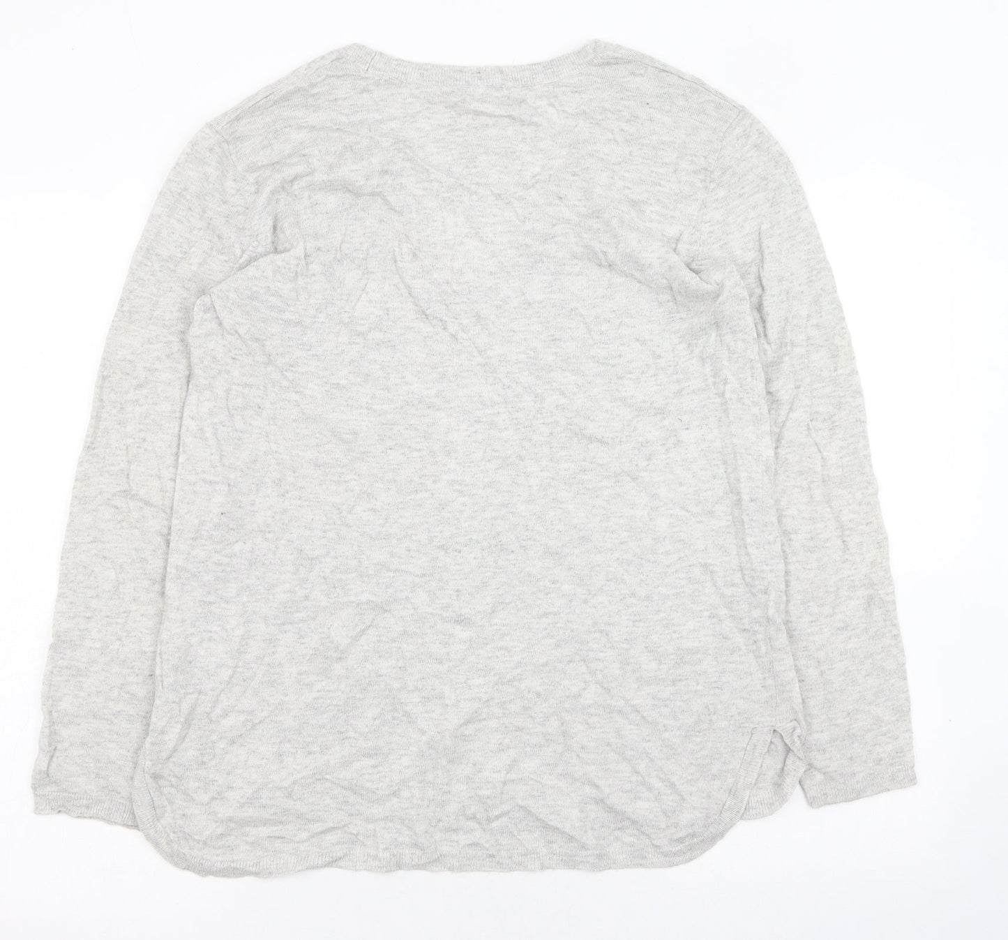 Womens UK Size 6 H&M Grey Cardigan Jumper