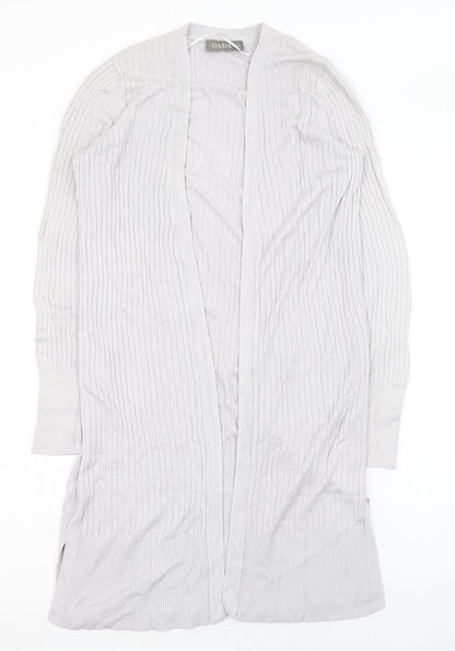 Womens UK Size XS Oasis Grey Cardigan Jumper