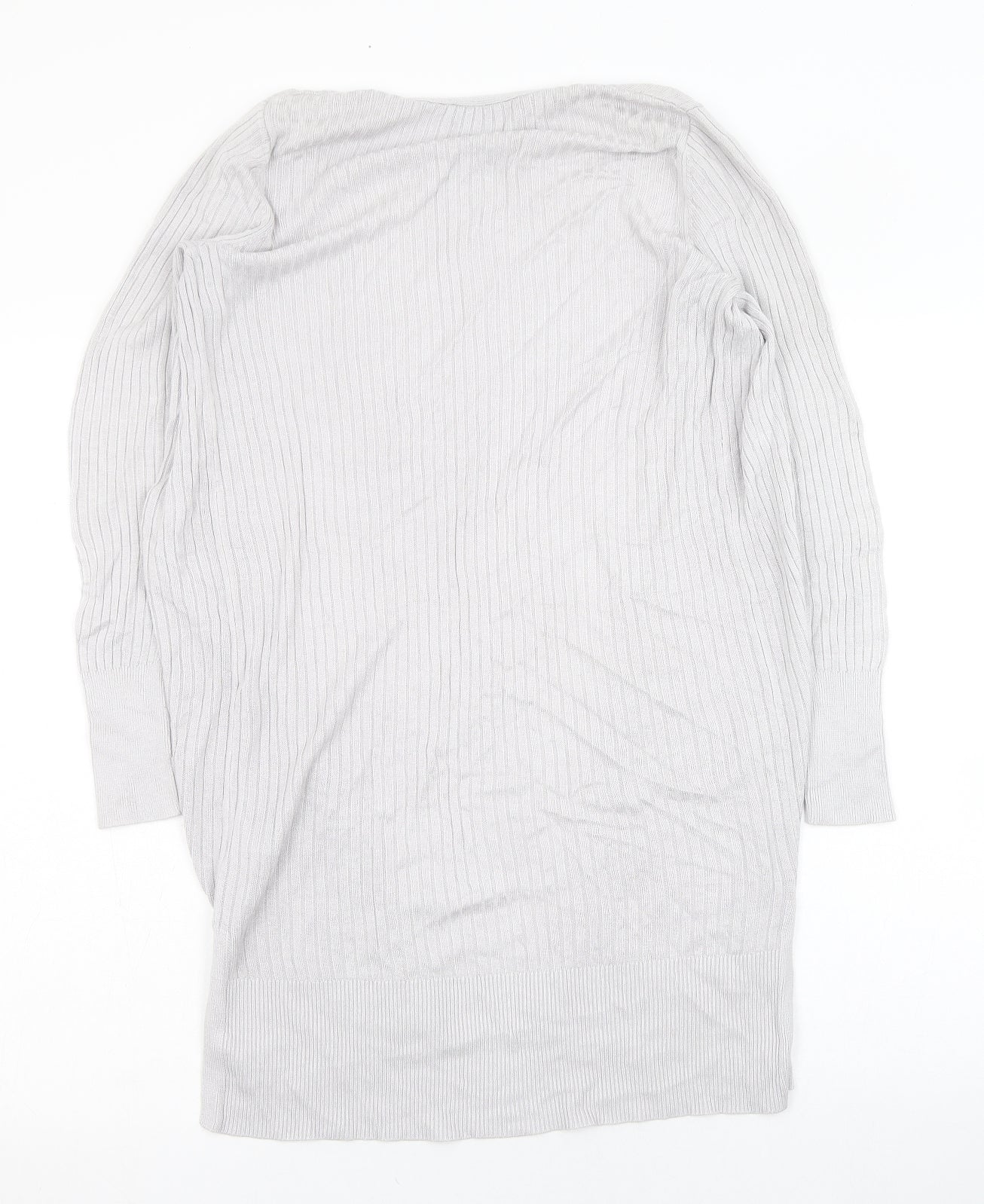 Womens UK Size XS Oasis Grey Cardigan Jumper