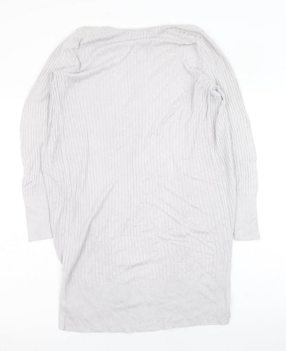 Womens UK Size XS Oasis Grey Cardigan Jumper