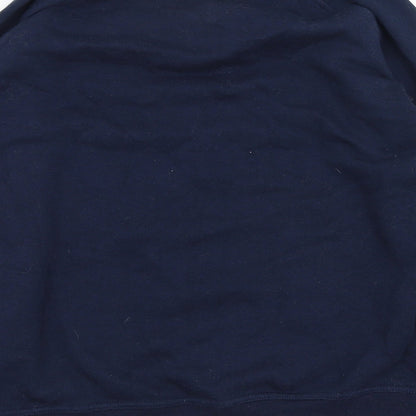 Brand and care label for Gola boys’ blue polyester pullover sweatshirt, size 11-12, years pullover