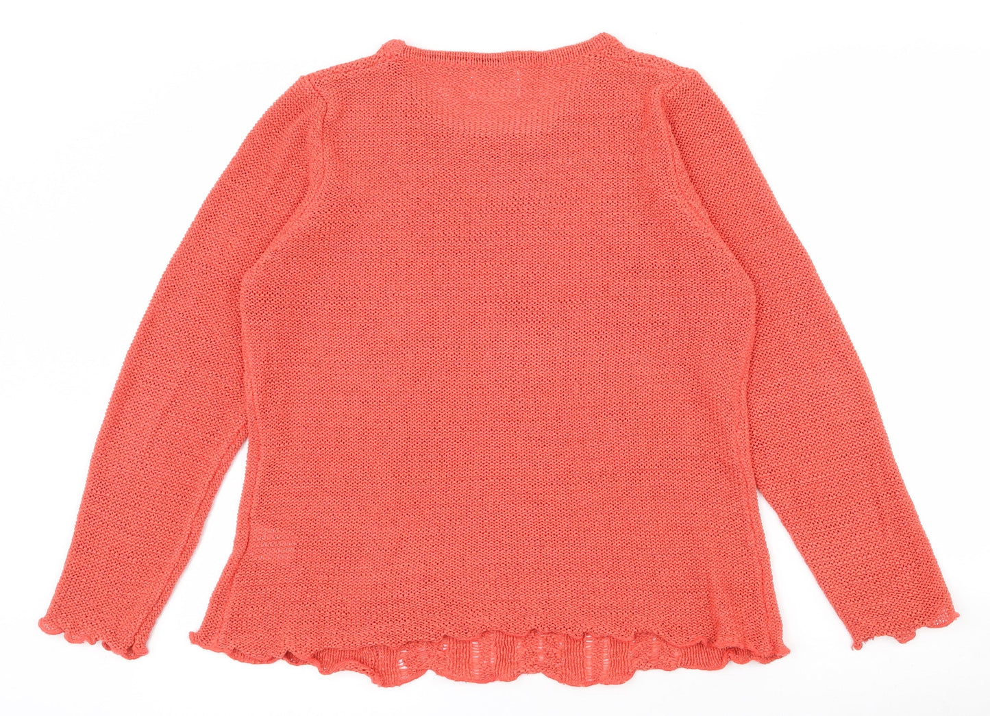 Inspire Collection Womens Pink Round Neck  Acrylic Pullover Jumper Size 12   - 12-14