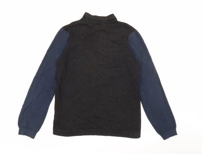 Peter Werth Mens Blue  Acrylic  Polo Size M Collared Button