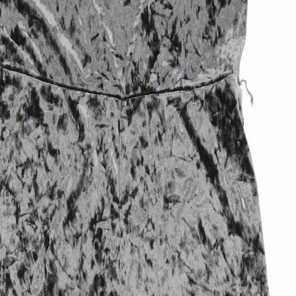 Topshop Womens Grey  Polyester Jumpsuit One-Piece Size 12 L25 in