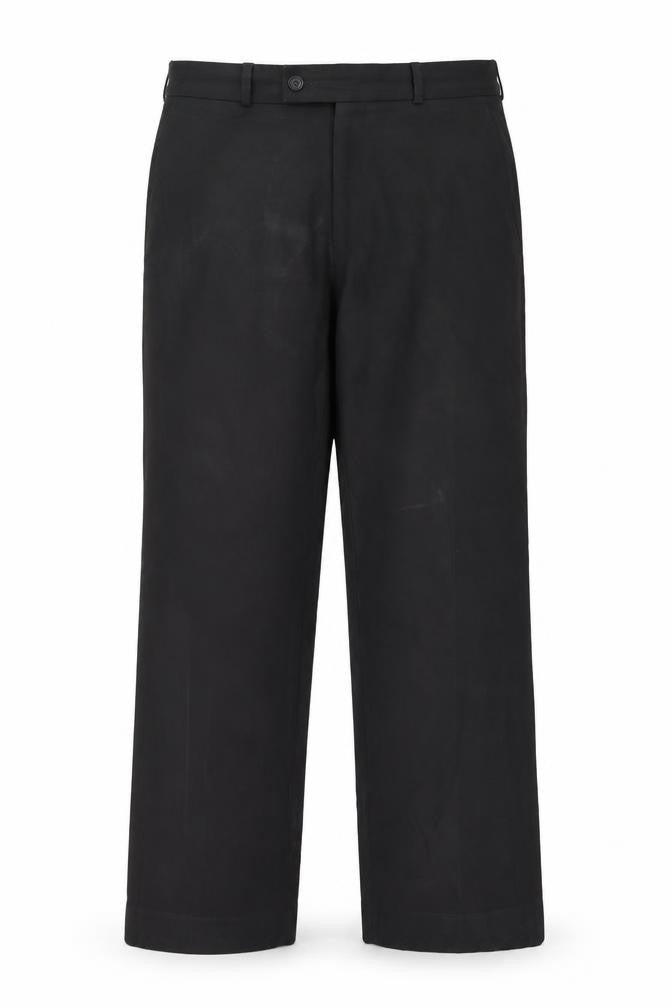 Front view of George women’s black polyester carrot trousers, size UK 32, 29-inch leg regular zip