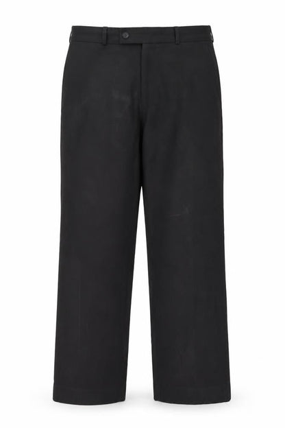 Front view of George women’s black polyester carrot trousers, size UK 32, 29-inch leg regular zip
