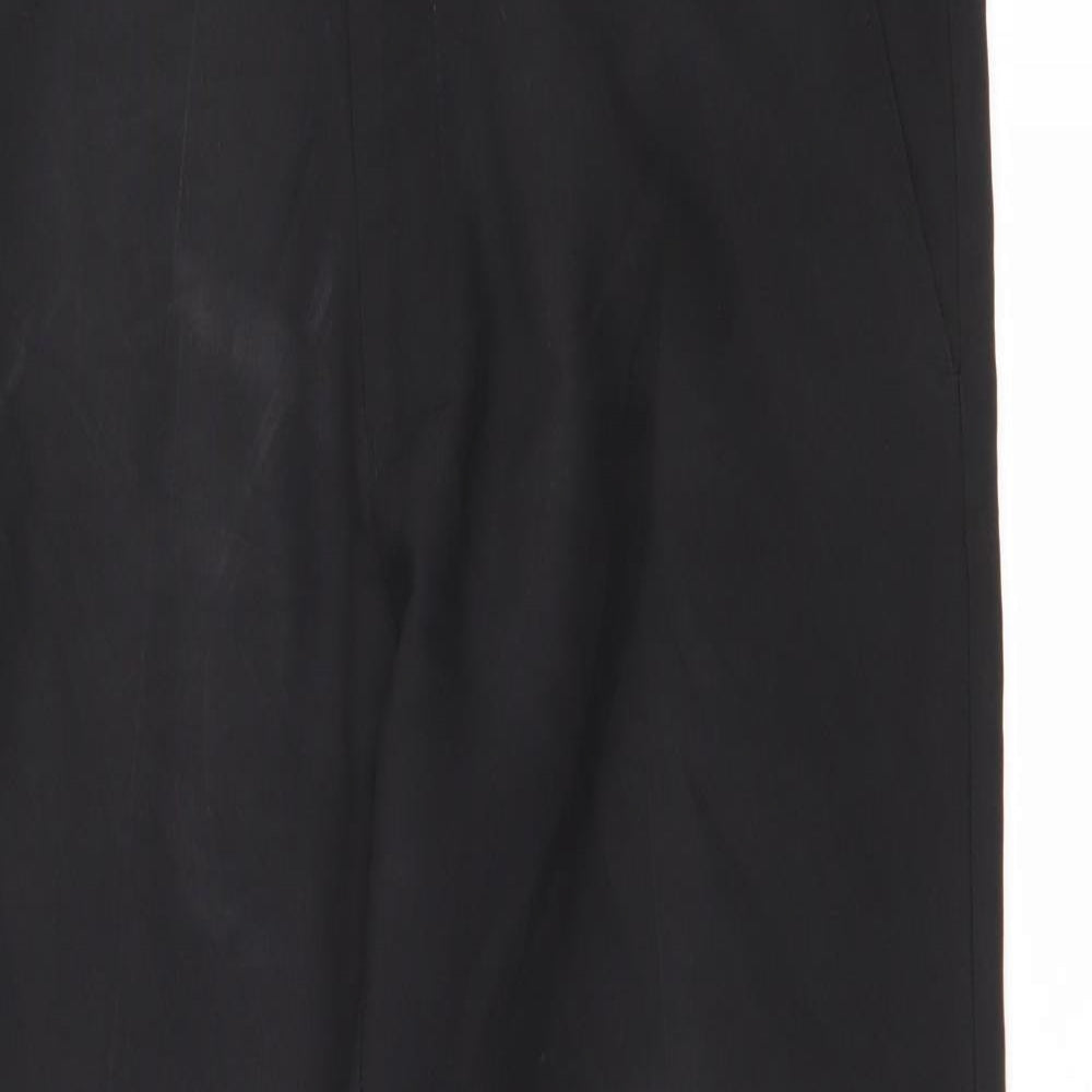 George Womens Black  Polyester Carrot Trousers Size 32 L29 in Regular Zip