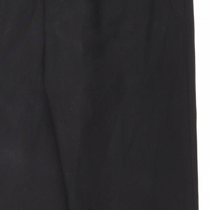 George Womens Black  Polyester Carrot Trousers Size 32 L29 in Regular Zip
