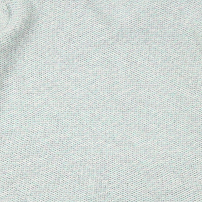 F&F Womens Green V-Neck  Acrylic Pullover Jumper Size 12