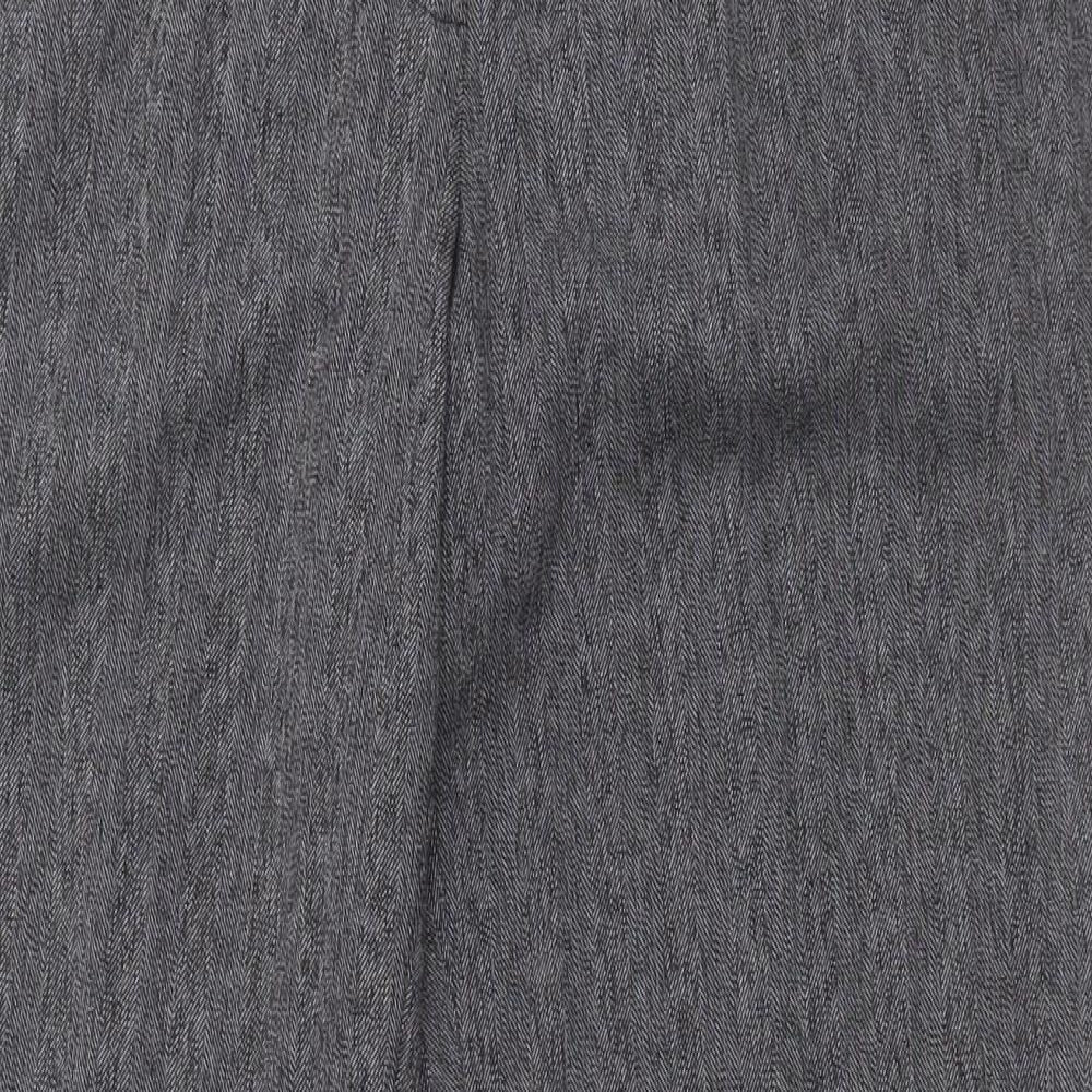 Lakeland Womens Grey  Polyester Dress Pants Trousers Size 10 L29 in Regular Zip